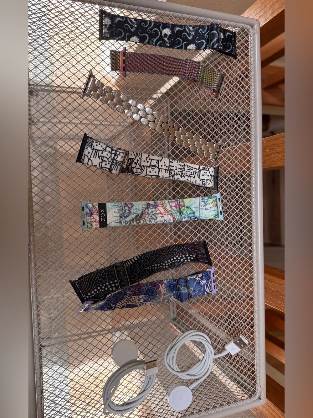 Floral Map and Pattern Women's Apple Watch Bands - Multi-Color